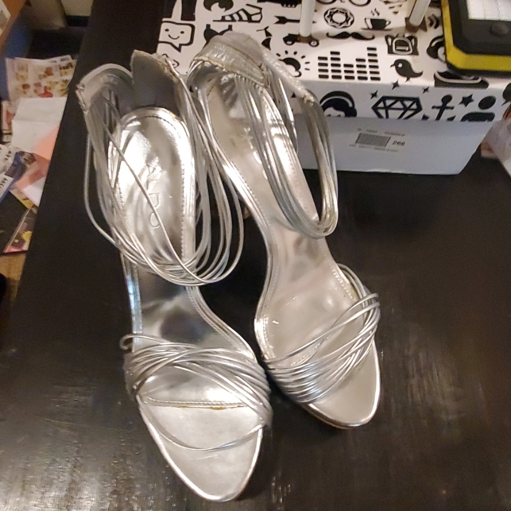 Strappy high heel sandals